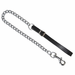 Führungskette mit Karabiner, schwarz