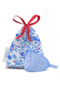 Ladycup Menstruationstasse blau - S