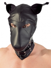 Lederimitat Dog Mask S-L