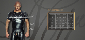 Noir Herren T-Shirt mit Netzeinstzen