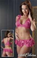 Minirock und Top pink S