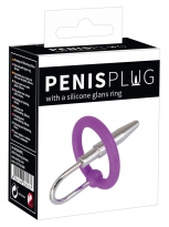 Penisplug mit Silikoneichelrin