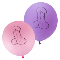 Luftballon mit Penisaufdruck