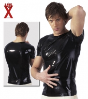 Latex T-Shirt schwarz 2XL